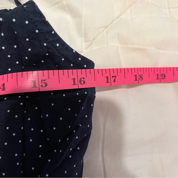 Banana Republic Baby Doll Button‎ Dress Y2K Sleeveless Polka Dot Cottagecore - Picture 3 of 9